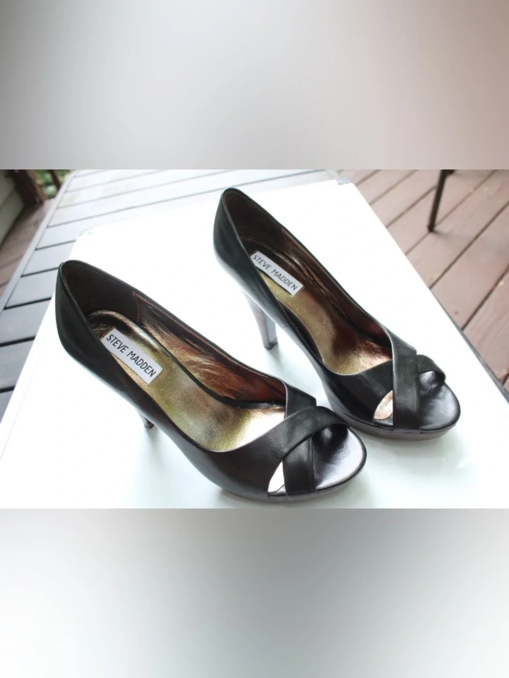 Steve Madden Prowl peep toe pumps